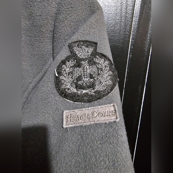 Silvian Heach Dolls Gray Girl's Coat Sz 12 - Picture 5 of 10